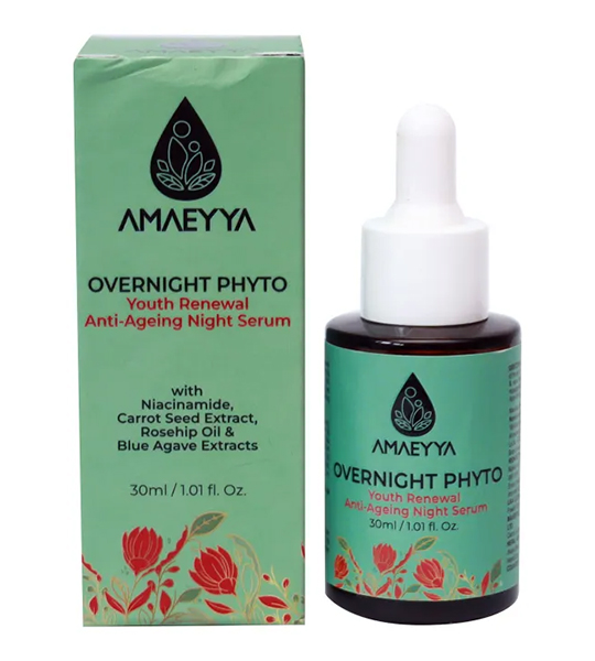 amaeyya orvernight phyto youth renewal anti agening night serum 30ml